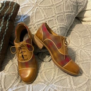 Timberland Pendleton Oxford plaid shoes Sz 10